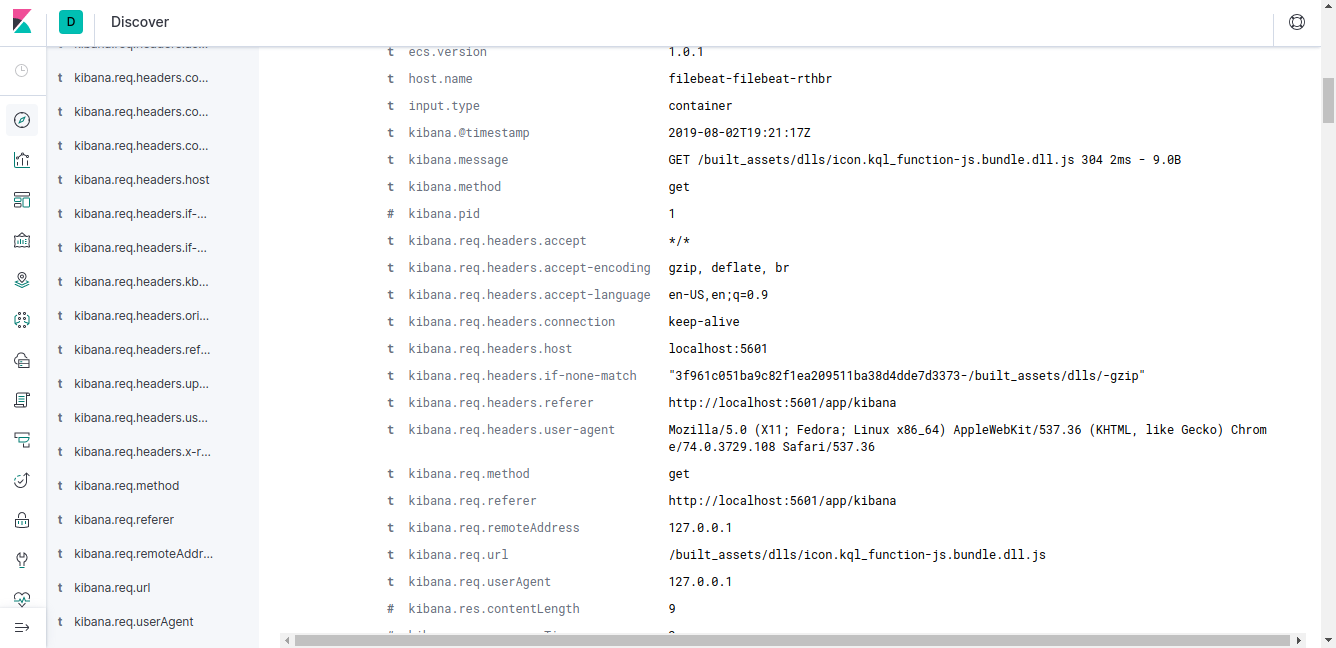 Kibana Parsed Fields