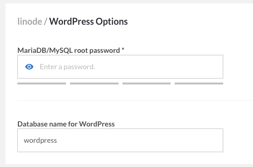 StackScript options